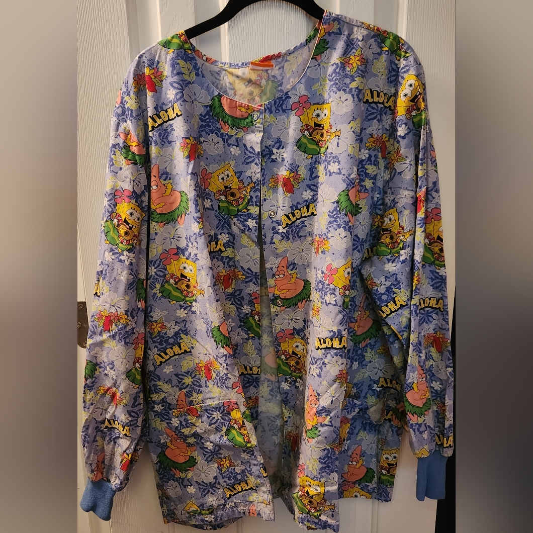 Sponge Bob Scrub Jacket Xl